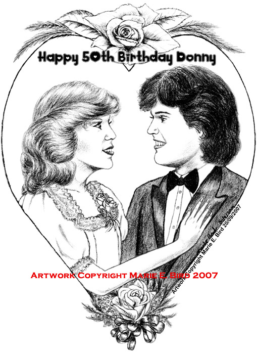 Donny and Debbie in a heart